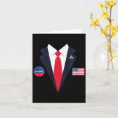 子供たちおもしろいトランプの仮装アメリカ大統領K カード (黄色い花)