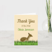 子供たちからの森の動物たちへの感謝 サンキューカード (正面)