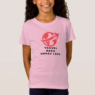 子供たちがピンク色のTシャツを旅行 Tシャツ