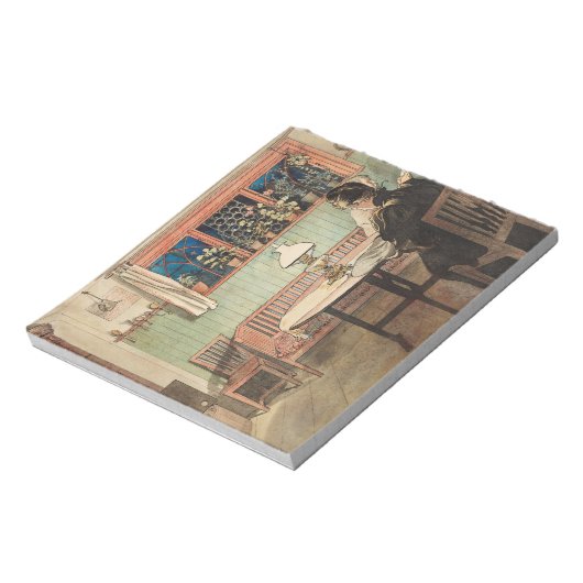 子供たちがラーソンによってベッドに行った時 ノートパッド (回転)