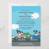 子供たちが卒業パーティーで運転する 招待状 (正面)