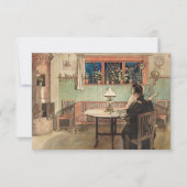 『子供たちが寝た後』 カール・ラーソン サンキューカード (正面)