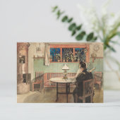 『子供たちが寝た後』 カール・ラーソン サンキューカード (スタンド正面)