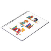 子供たちが本を読む ノートブック (左側)