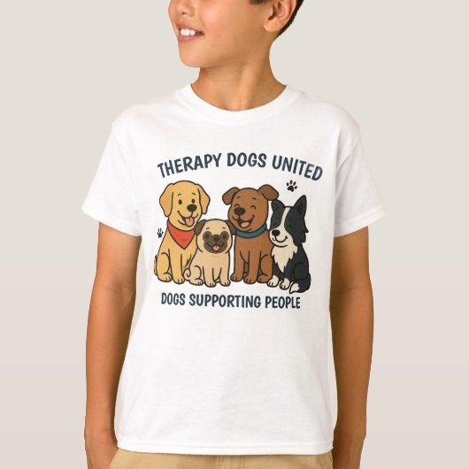 子供たちが楽しむTDUドッグスサポートTシャツ Tシャツ (正面)