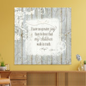 子供たちが真実の中を歩く – 3ヨハネ1:4 キャンバスプリント (インサイチュ (リビング))