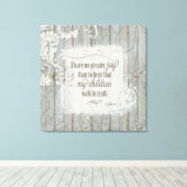 子供たちが真実の中を歩く – 3ヨハネ1:4 キャンバスプリント (インサイチュ (ウッドフロア))