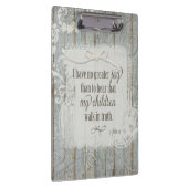 子供たちが真実の中を歩く – 3ヨハネ1:4 クリップボード (右)