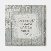 子供たちが真実の中を歩く – 3ヨハネ1:4 マグネット (正面)