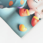 子供たちが眠る眠る眠る眠るパジャマパーティーおもしろい フリースブランケット (角)