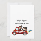 子供たちが通り過ぎる卒業パーティー 招待状 (裏面)