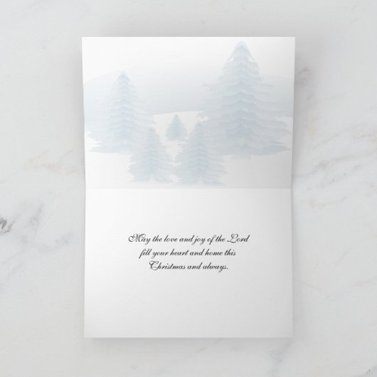 子供たちが「生まれたばかりの王に栄光あれ」を歌う シーズンカード (内部)