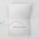 子供たちとのウィンドウの希望レインボーサイン カード (内部)