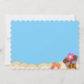 子供たちと一緒にルアウ&ティキ・バースデー・パーティーへようこそ 招待状 (裏面)