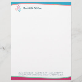 子供たちと働く レターヘッド