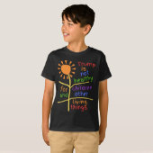 子供たちにとってトランプは不健康 キッズTシャツ Tシャツ (正面フル)
