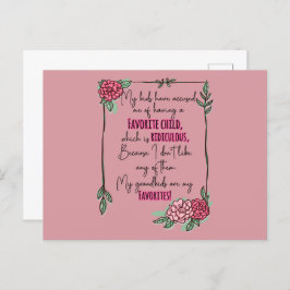 子供たちに一番愛している子がいるって言われた ポストカード