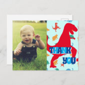 子供たちに感謝の恐竜はがき ポストカード (正面/裏面)