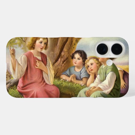 子供たちに教えるイエス・キリスト、ヴィンテージ宗教 Case-Mate iPhoneケース (裏面 (横))