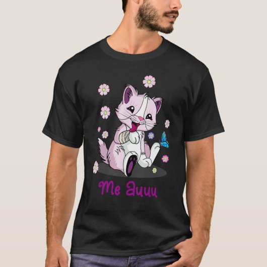 子供たちに贈るお見舞いに 折れた腕のネコ Tシャツ (正面)