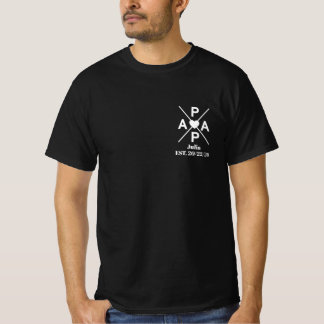 子供たちのいるお父さんのためのオーダーメイドのメンズTシャツ Tシャツ