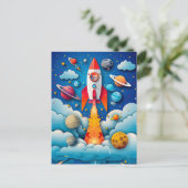 子供たちのための未来の宇宙飛行士の夢 シーズンポストカード (スタンド正面)