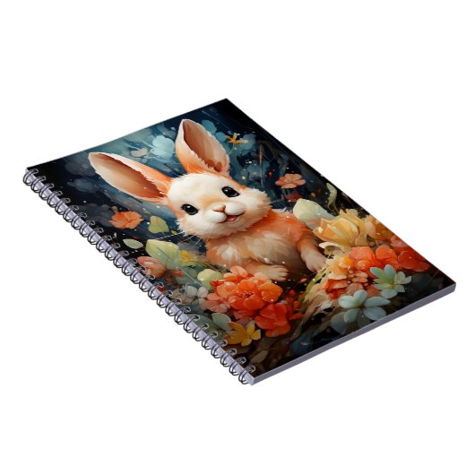 子供たちのイラストレーションかわいいシーバニー ノートブック (右側)