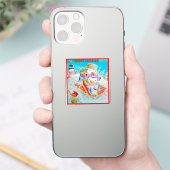 子供たちのクリスマスステッカー シール (スマートフォン)