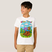子供たちのハイキング冒険クレイオンアート Tシャツ (正面フル)