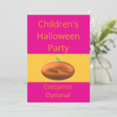 子供たちのハロウィンコスチューム任意パーティー 招待状 (スタンド正面)