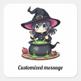 子供たちのハロウィン スクエアシール