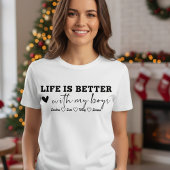 子供たちの名前が入ったカスタムママTシャツ | ハート Tシャツ