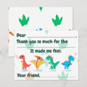 子供たちの感謝の気持ちを込めたカード サンキューカード (正面/裏面)