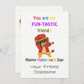 子供たちの教室用バレンタインデーカード (正面/裏面)