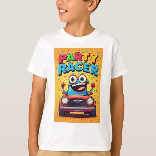 🎨 子供たちの日常の冒険に車の喜びを 🚙 Tシャツ (正面)