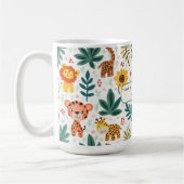 子供たちの誕生日インジャングルスタイル コーヒーマグカップ (左)