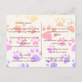 子供たちの誕生日招待状インジャングルスタイル インビテーションポストカード (裏面)