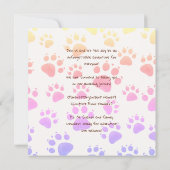 子供たちの誕生日招待状インジャングルスタイル 招待状 (裏面)