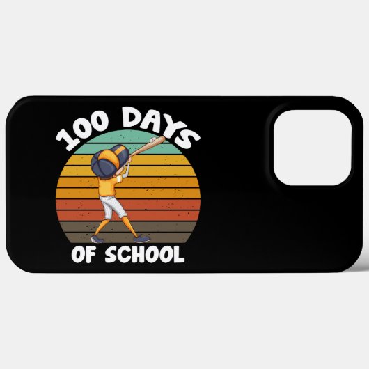 子供たちの100日目の学校生活 男の子 100日目の野球 Case-Mate iPhoneケース (裏面 (横))