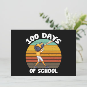 子供たちの100日目の学校生活 男の子 100日目 野球 招待状