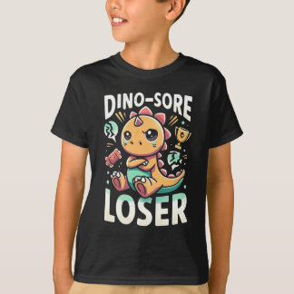 子供たちの"ディノソーラローザー" – 悲しい恐竜デザイン Tシャツ