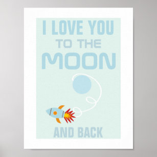 子供たちはあなたを月のポスターに愛している ポスター
