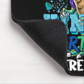 子供たちはここで恐竜の幼稚園を来見る マウスパッド (コーナー)