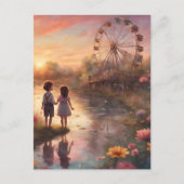 子供たちはカーニバル ポストカード (正面)