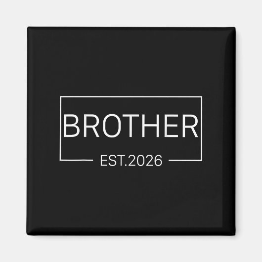 子供たちはブラザーエスト2026新しいBroベビーアンに昇格 マグネット (正面)