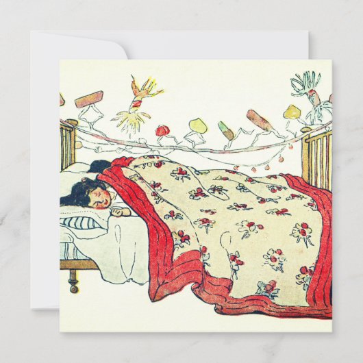 子供たちはベッドにぴったりと収まって寝ていた シーズンカード (正面)