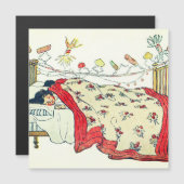 子供たちはベッドの中で全くこぢんまりと寝そべっていた (正面/裏面)