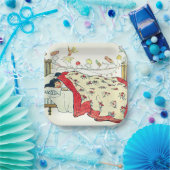 子供たちはベッドの中で全て居心地の良い場所に寝かされていた ペーパープレート (パーティー)