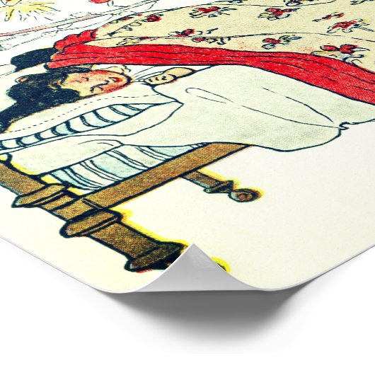 子供たちはベッドの中で全て居心地の良い場所に寝かされていた ポスター (角)