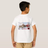 子供たちはメリークリスマスサンタブタ Tシャツ (裏面フル)